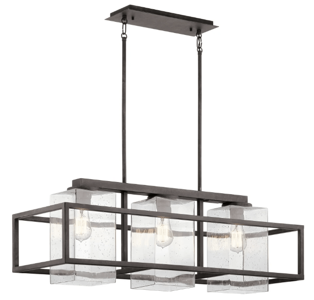 VISUAL COMFORT ZIRE 9 LIGHT 32 IN. WIDE OUTDOOR PILLAR CANDLE CHANDELIER SATIN BRASS MODEL #3190309-848